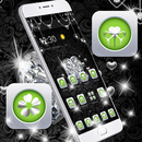 Glitter Black Diamond Theme APK