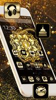 Glitter gold sand theme постер