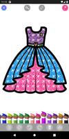 Glitter Dress Coloring syot layar 3