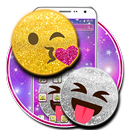 Glitter emoji theme APK