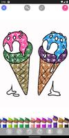 Glitter Ice Cream Coloring Pages syot layar 3