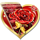3D romantic red rose theme APK
