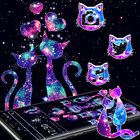 Glitter Sparkling Cat Theme Zeichen