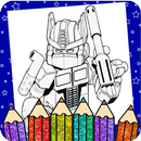 APK Robot Glitter Coloring Book