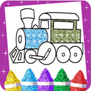 Glitter Train Coloring Pages APK