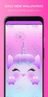 Glitter Unicorn Wallpaper Affiche