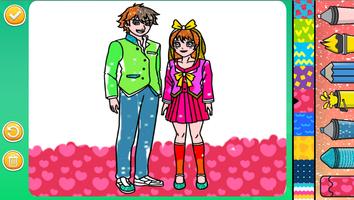 Anime Glitter Manga Coloring Book - Drawing Game captura de pantalla 2