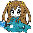 anime cute girls glitter coloring APK