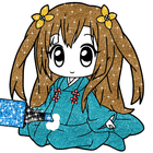 anime cute girls glitter coloring icône