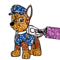 Patrol Glitter Coloring