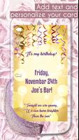 Invitation Paillettes Glitter Affiche