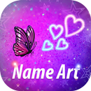 Glitter Name Art Maker -  Glitter Wallpaper APK