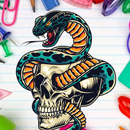 Desenhando Glitter de Cobra APK