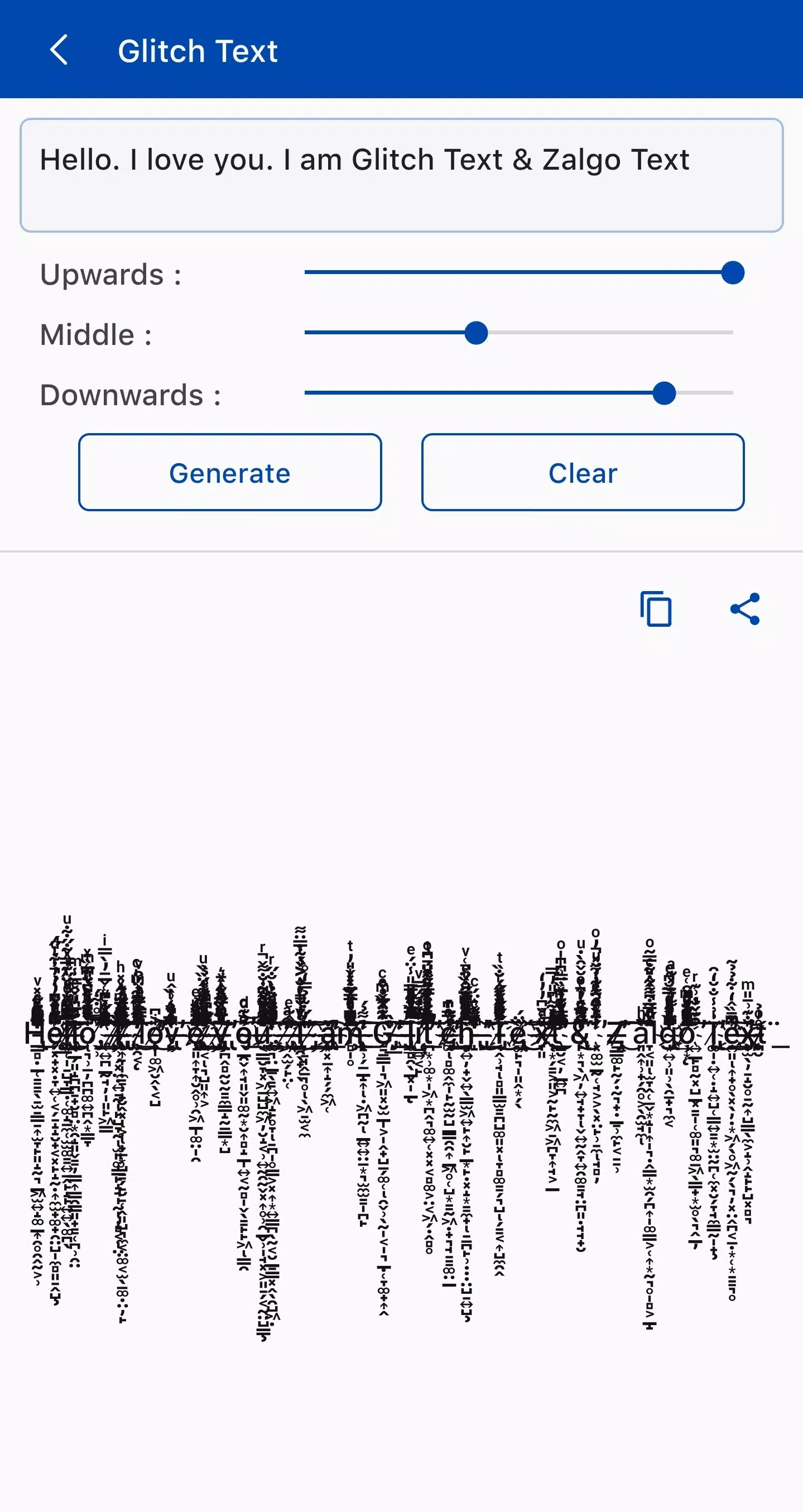 Glitch text generator (ℂ𝕠𝕡𝕪 𝕒𝕟𝕕 ℙ𝕒𝕤𝕥𝕖)