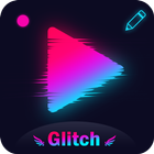 ikon Pembuat & Editor Efek Glitch Video Foto - Glitch