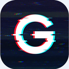3D Glitch Photo Effects - Camera VHS Camcorder-icoon