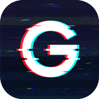 3D Glitch Photo Effects - กล้องวิดีโอ VHS ไอคอน