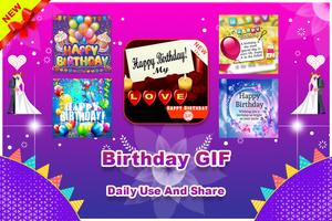 Birthday GIF Affiche