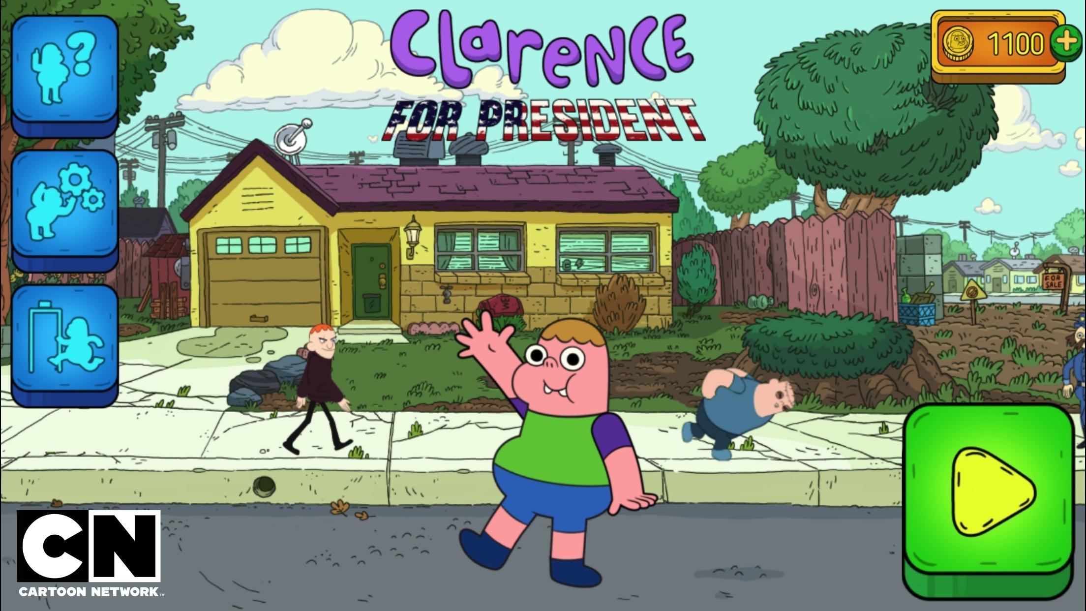 Clarence For President постер.