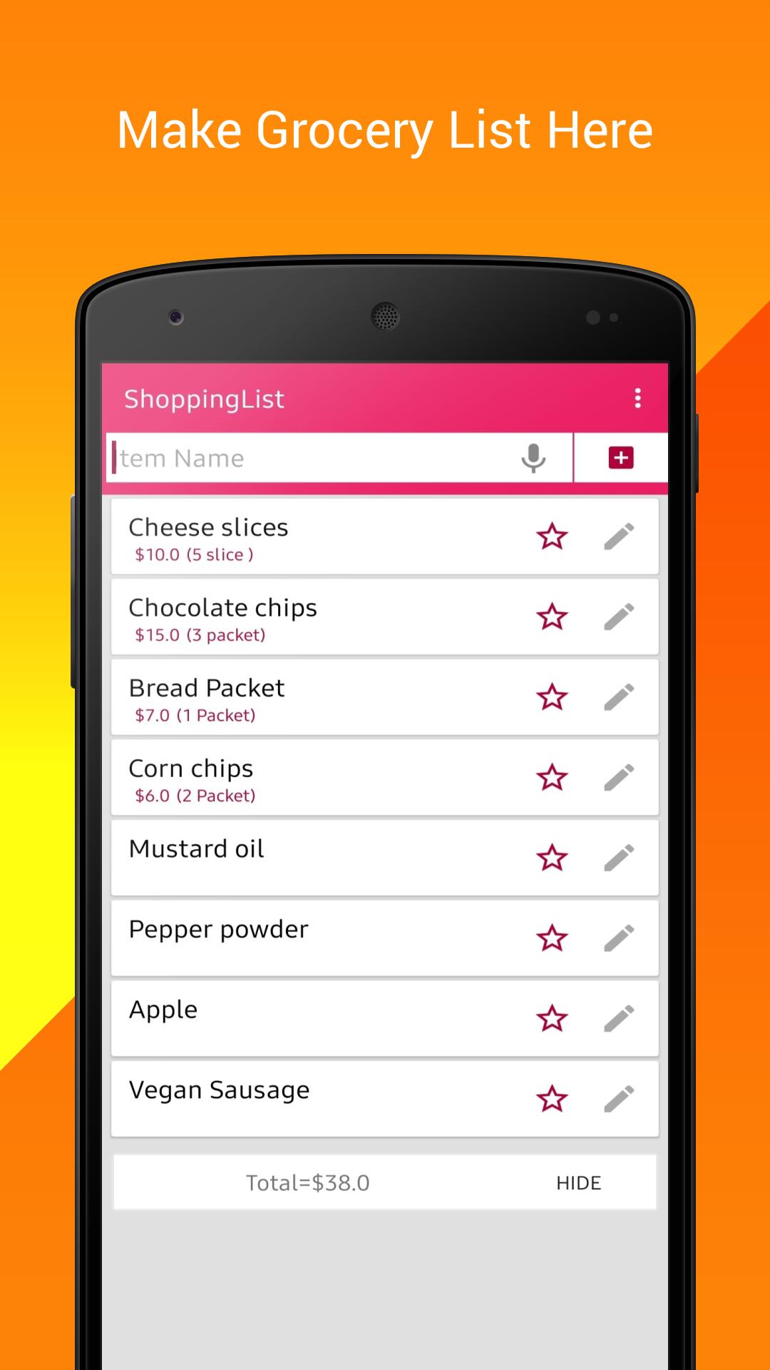 Grocery Shopping List APK for Android Download