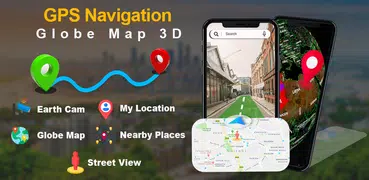 GPS Navigation Globe Map 3D