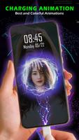 battery charging animation 3D Affiche