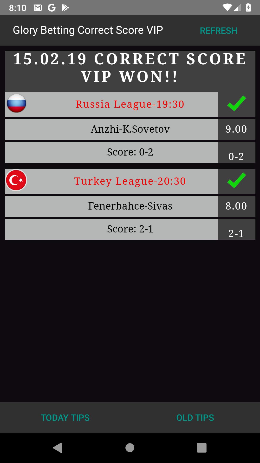 Download Baron Correct Score Vip Apk