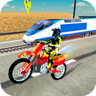 Tricky Bike vs Train Racing Fun ไอคอน