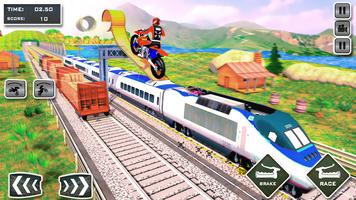 Tricky Bike vs Train Racing Fun ภาพหน้าจอ 1