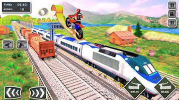 Tricky Bike vs Train Racing Fun screenshot 1