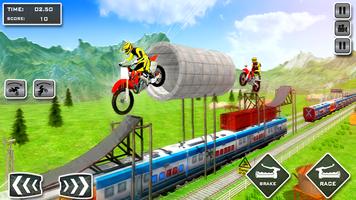 Tricky Bike vs Train Racing Fun screenshot 2