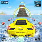 Water Surfing Car Stunt Games icône