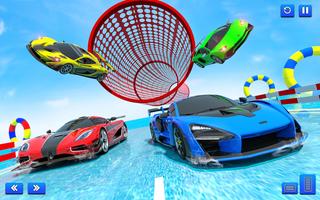 Water Surfing Car Stunt Games ảnh chụp màn hình 1