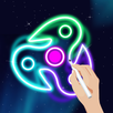 Glow Finger Spinner Doodle Art APK