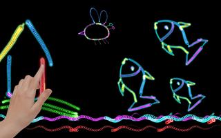 Glow the GIF: Art of Neon Color Drawing Cartaz