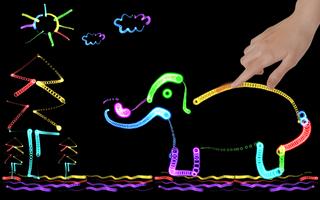 Glow the GIF: Art of Neon Color Drawing imagem de tela 1