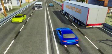 carrera de autos en carretera