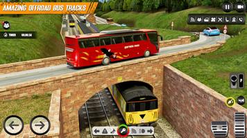 Offroad bus driving sim games ảnh chụp màn hình 2
