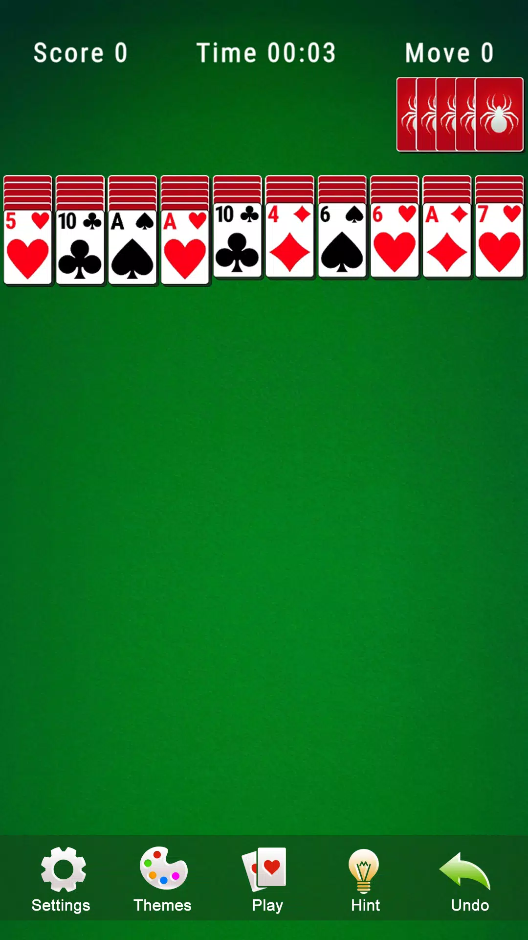 Spider Solitaire 2 - Available on : Android , iPhone/iPad/iPod