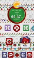 TSF NEXT  ADW2 LAUNCHER WHITE GOLD LEATHER THEME capture d'écran 2