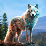 The Wolf Simulator: Wild Game Zeichen