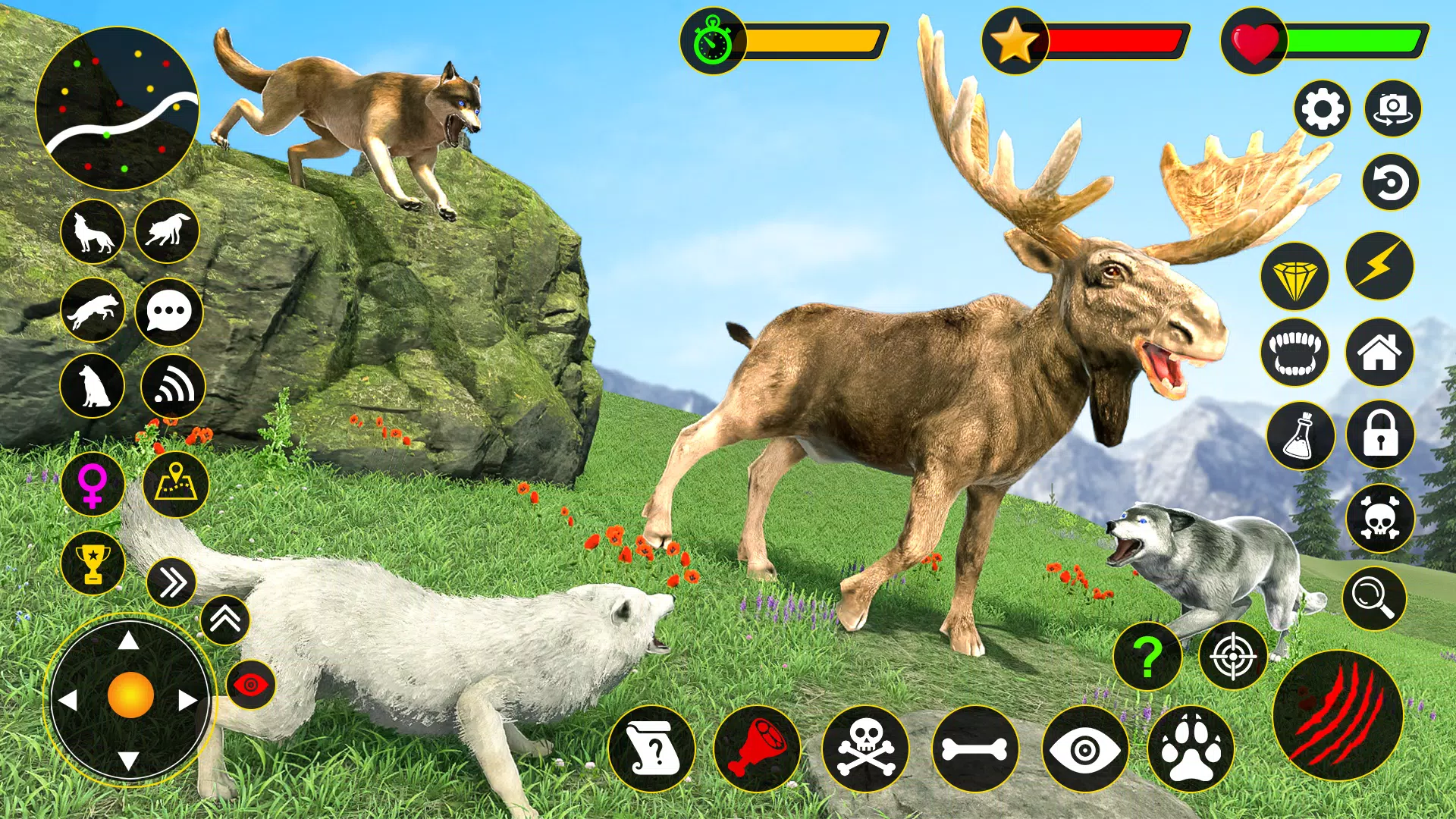 Download do APK de Jogo de Sobrevivência em Caça Animal - Wolf Sim para  Android