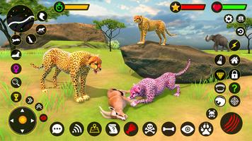 Cheetah Simulator Cheetah Game Cartaz