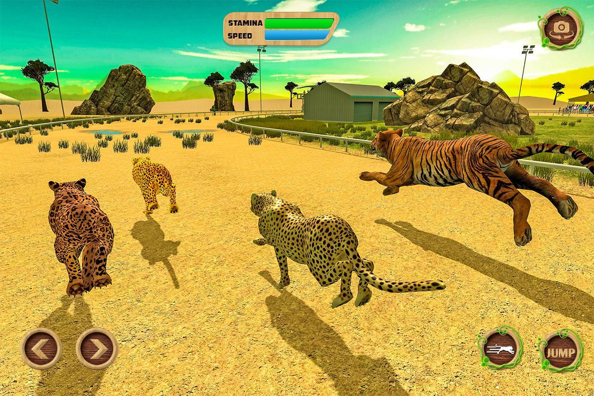 Android için savana hayvan yarışları 3D APK�yı İndir