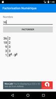 Factorisation Numérique Affiche