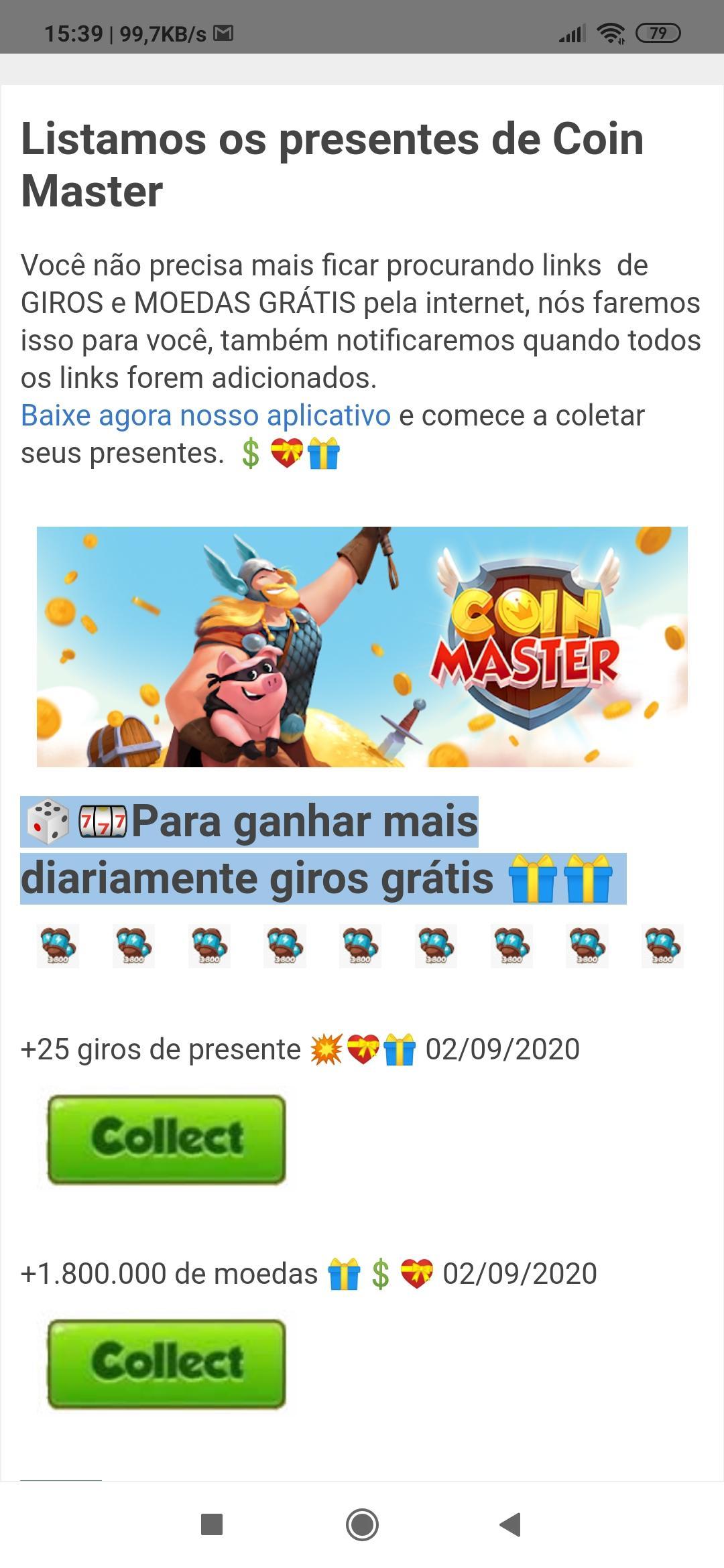 Download do APK de Links, Recompensas e Guia para Giros Coin Master para  Android