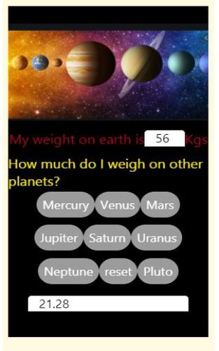 Weight Calculator On Different Planets APK for Android Download