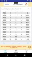 Multiplication Tables الملصق