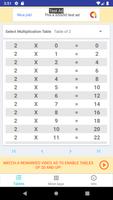 Multiplication Tables ภาพหน้าจอ 1