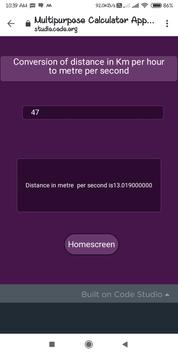 Multipurpose calculator app screenshot 3